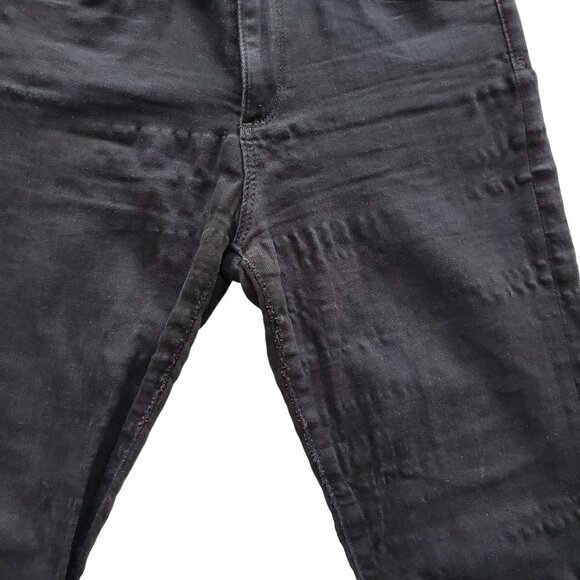 AG Adriano Goldschmied Farrah Black High Rise Ankle Skinny Jeans Raw Goth 25R - Picture 14 of 16